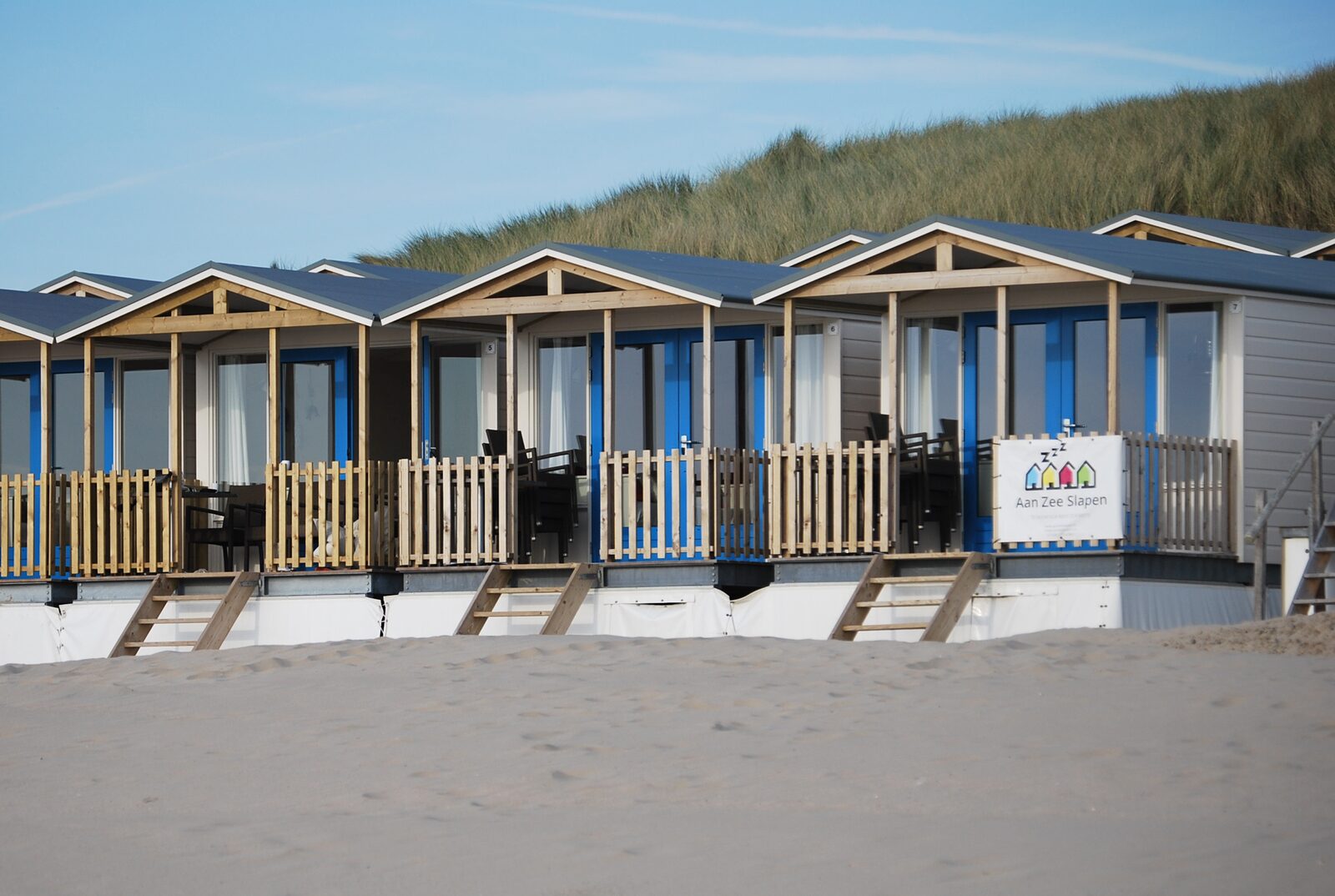 Download Strandhuisjes gordijnen HD